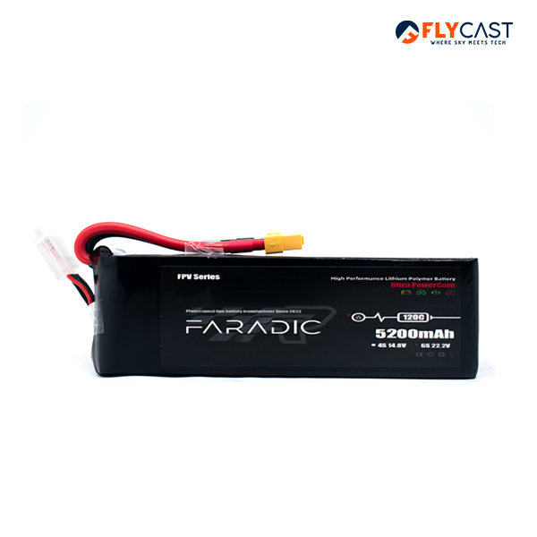 Buy FARADIC 5200mAh 6S 22.2V 120C LiPo – Best Drone Battery 5200mAh | Flycast - Image 3