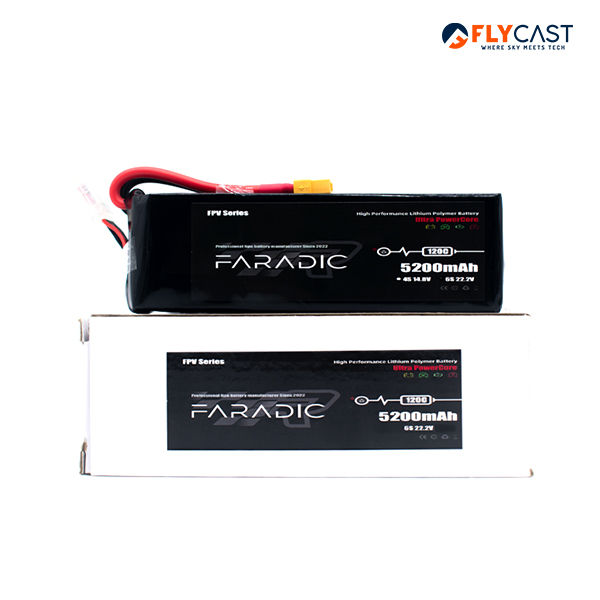 Buy FARADIC 5200mAh 6S 22.2V 120C LiPo – Best Drone Battery 5200mAh | Flycast - Image 4