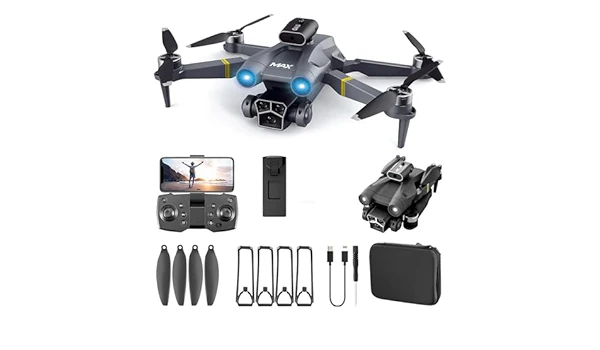Foldable mini toy drone with camera for beginners