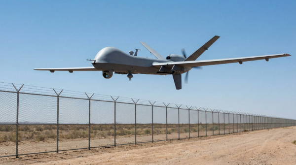 Indian Army surveillance drone used for border monitoring and ISR