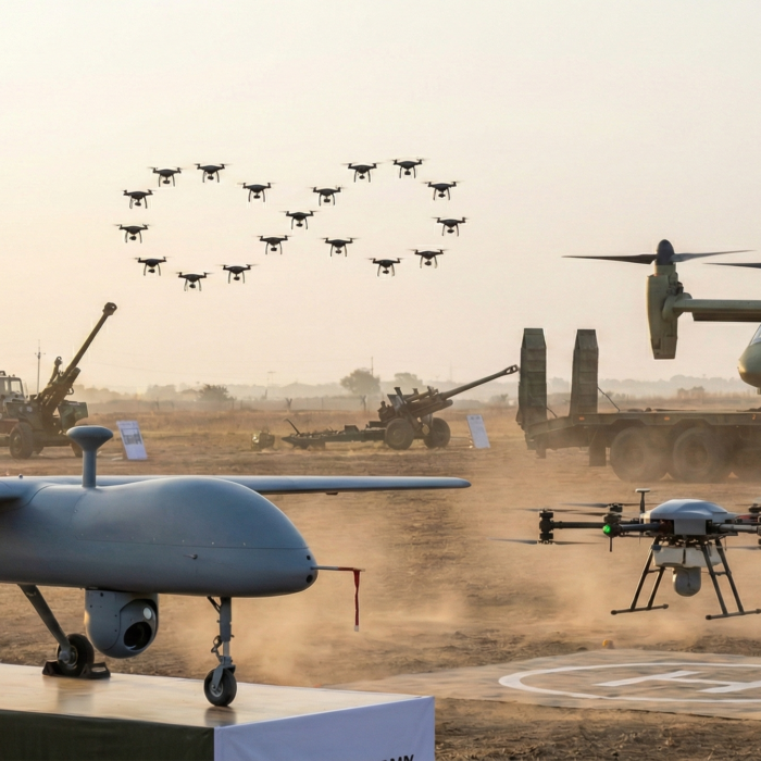 Indian Army Drone in Action