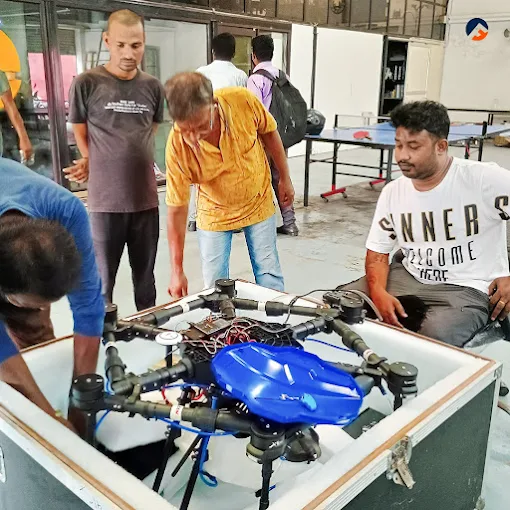 Preparing an agricultural drone for dispatch